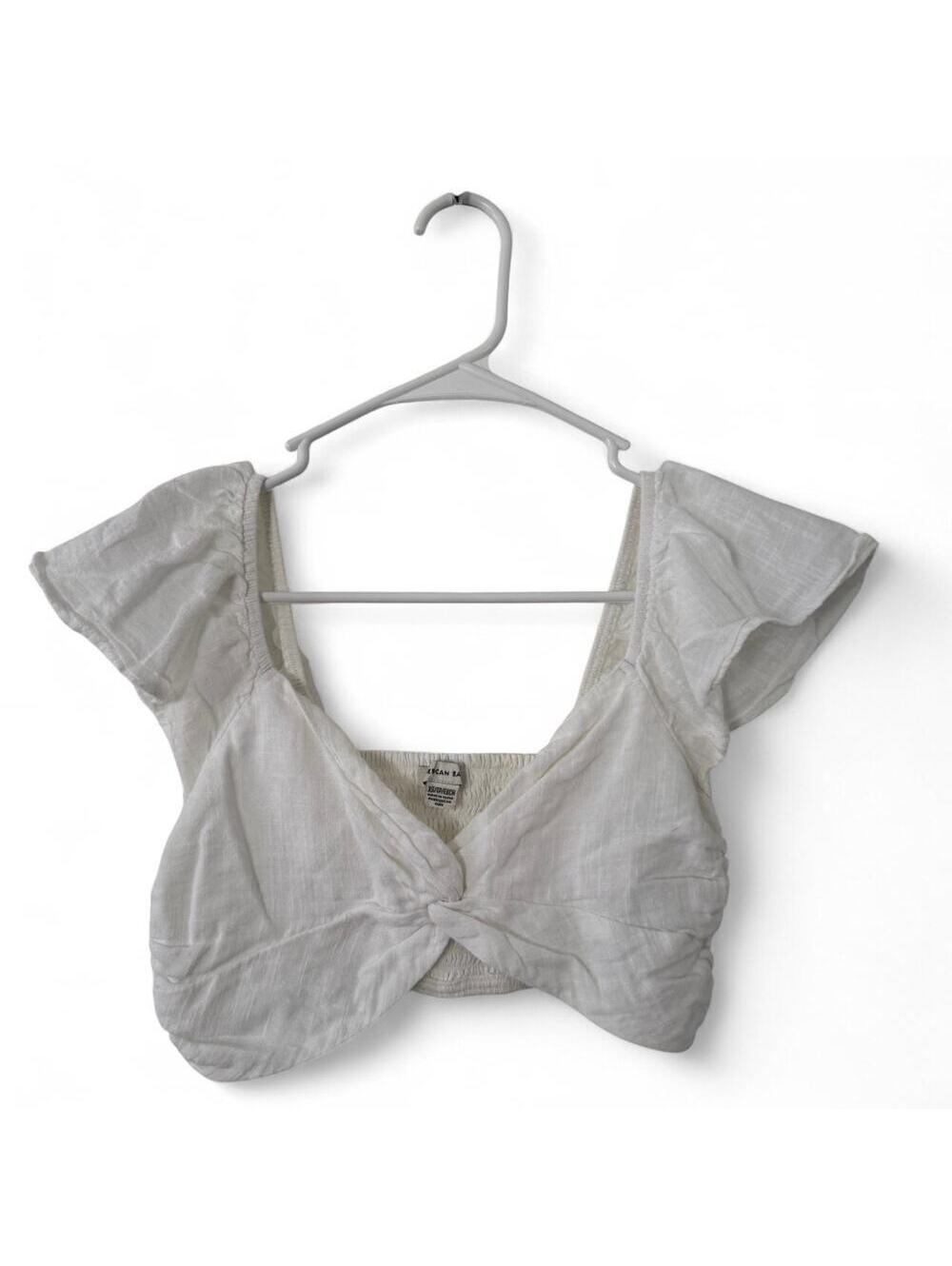 American Eagle 70s Coquette Midsommar Breathable Cotton Bandeau Crop Top Size XS